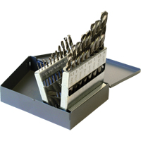 Drill Sets, 19 Pieces, High Speed Steel Duraquip Inc