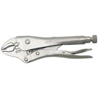 Super Heavy-Duty Locking Pliers with Cutter, 5" Length, Curved Jaw Duraquip Inc