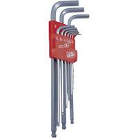 JBHK-9XL Extra Long Ball Nose Hex Key Set, 9 Pcs., Imperial Duraquip Inc