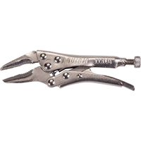 Locking Pliers with Wire Cutter, 4" Length, Long Nose Duraquip Inc