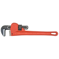 Pipe Wrench, 1-1/2" Jaw Capacity, 10" Long, Powder Coated Finish Duraquip Inc