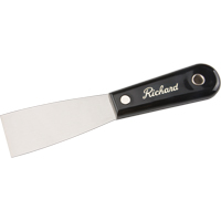 Putty Knife Stiff, Steel Blade, 1-1/2" Wide, Polypropylene Handle Duraquip Inc