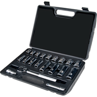 Jeu de douilles, 20 Mcx, Prise de 3/8", Profond Duraquip Inc