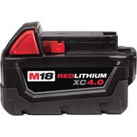 Bloc-piles M18 Redlithium, Lithium-ion, 18 V, 4 A Duraquip Inc