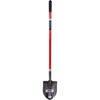 Heavy-Duty Round Point Shovel, Carbon Steel Blade, Fibreglass, Straight Handle TLZ467 | Duraquip Inc
