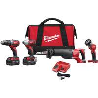 M18 Cordless Tool Combo Kit, Lithium-Ion, 18 V Duraquip Inc