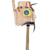 Poche pour outils de travail des cloisons s&egrave;ches, Porte-outil, Cuir, 7 Poches Duraquip Inc