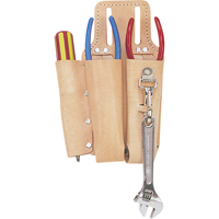 Porte-outils pour monteur de ligne, Porte-outil multiple, Cuir, 3 Poches Duraquip Inc