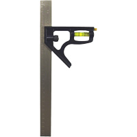 Inch/Metric Combination Square, 12" L, 1/8"/1/16"/1/32"/1 mm Graduations, Stainless Steel, Plain Duraquip Inc