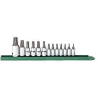Jeu de douilles &agrave; embouts, Torx, Prise 1/2"/1/4"/3/8", 13 mrcx Duraquip Inc