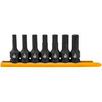 Jeu de douilles m&eacute;triques &agrave; chocs, Hexagonale, Prise 1/2", 7 mrcx Duraquip Inc