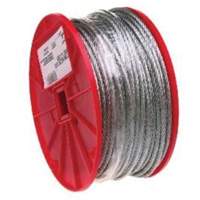 Wire Cable, 500' (152.4 m) x 1/16", 96 lbs. (0.048 tons), Galvanized Duraquip Inc