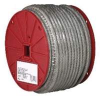 Wire Cable, 250' (76.2 m) x 3/32", 184 lbs. (0.092 tons), Vinyl Coated Duraquip Inc
