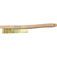 Brosses de nettoyage &agrave; manche recourb&eacute;, Laiton, 4 x 19 rangs de fils, Longueur 14" Duraquip Inc
