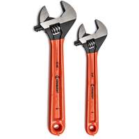 Black Oxide Wrench Set with Cushion Grips, Adjustable, 2 Pieces, Imperial and Metric Duraquip Inc