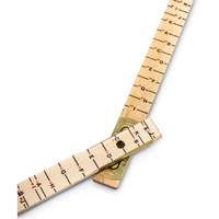 R&egrave;gle de maçon surdimensionn&eacute; Red End, 6' lo, Bois, Graduations de 1/16" Duraquip Inc