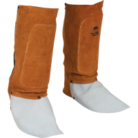 Leather Spats, 14" L, Lava Brown Duraquip Inc