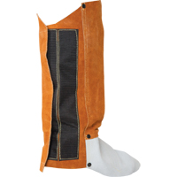 Leather Spats, 14" L, Lava Brown Duraquip Inc