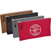 4-Pack Zipper Tool Pouches, Tool Holder, Canvas, 1 Pockets Duraquip Inc