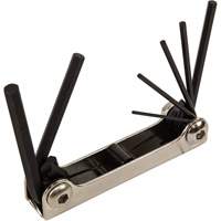 Folding Hex Key Set, 7 Pcs., Metric Duraquip Inc