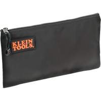 Zipper Tool Pouch, Ballistic Nylon, 1 Pockets, Black Duraquip Inc