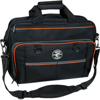 Tradesman Pro Tech Bag with Laptop Pocket, Polyester, 22 Pockets, Black/Orange Duraquip Inc