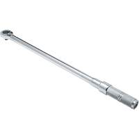 Ratcheting Head Micrometer Torque Wrench, Click, 1/2" Square Drive, 50 - 250 lbf. Ft Duraquip Inc
