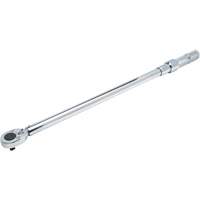 Ratcheting Head Micrometer Torque Wrench, Click, 1/2" Square Drive, 50 - 250 lbf. Ft Duraquip Inc