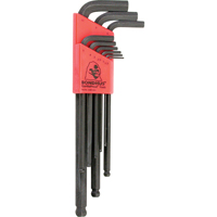 Balldrive L-Style Hex Key Set, 9 Pcs., Metric Duraquip Inc