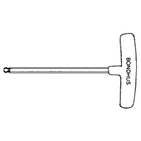 Individual Hex Keys - SAE, Ball End, 3/32" x 6" L, T Handle Duraquip Inc