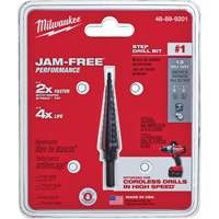 Foret &eacute;tag&eacute; no 1, 1/8" - 1/2", Incr&eacute;ments de 1/32", Acier rapide Duraquip Inc