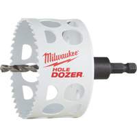 Hole Dozer Hole Saw with Arbor, 3", 1-5/8" Depth of Cut, Bi-Metal Duraquip Inc