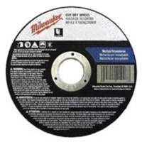 Depressed Centre Cut-Off Wheels, 4-1/2" x 0.045", 7/8" Arbor, Type 27, Aluminum Oxide, 13580 RPM Duraquip Inc