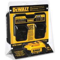 Max Jobsite Charging Station & 4.0 Ah Battery Pack, 12 V/20 V, Lithium-Ion Duraquip Inc