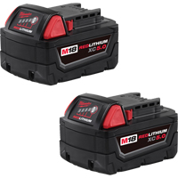 M18 Redlithium Battery Pack, Lithium-Ion, 18 V, 5.0 A Duraquip Inc