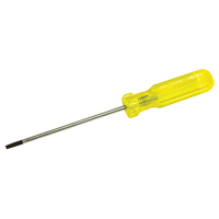 Electrician's Slotted Screwdriver, 5/32" Tip, Round, 7-3/4" L, Plastic Handle Duraquip Inc