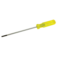 Electrician's Slotted Screwdriver, 3/16" Tip, Round, 9-1/2" L, Plastic Handle Duraquip Inc