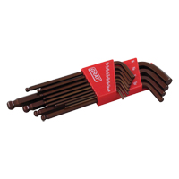 Long Arm Ball Hex Key Set, 13 Pcs., Imperial Duraquip Inc