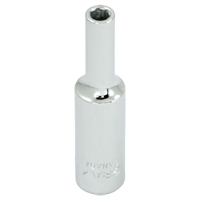 Socket, 4 mm, 1/4" Drive, 6 Points Duraquip Inc