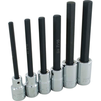 Hex Head Socket Set, Hex, 1/2" Drive, 6 Pcs Duraquip Inc