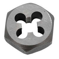 Hex Rethreading Die Nut, 1"/1-1/16" Dia., 1/8"-27 Thread, Carbon Steel/Chromium Steel Duraquip Inc