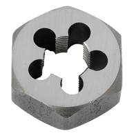 Hex Rethreading Die Nut, 1"/1-1/16" Dia., 3/8"-18 Thread, Carbon Steel/Chromium Steel Duraquip Inc