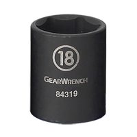 Socket, Impact, 11 mm, 3/8" Drive, 6 Points Duraquip Inc