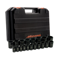 Jeu de douilles SAE, 19 Mcx, Chocs, Prise de 1/2" Duraquip Inc