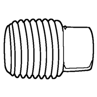 Pipe Plugs (Square Head), 1/8" Dia., Brass Duraquip Inc