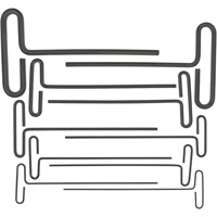 Loop T-Handle Hex Key Set, 10 Pcs., Imperial Duraquip Inc