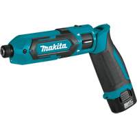 Trousse de tournevis &agrave; chocs, 1/4", 220 lb-po Couple max., 7,2 V, Lithium-ion Duraquip Inc