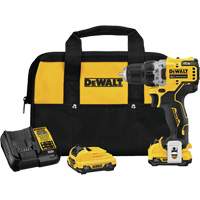 Xtreme Brushless Drill Driver Kit, Lithium-Ion, 12 V, 3/8" Chuck, 250 UWO Torque Duraquip Inc