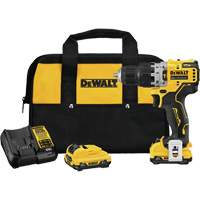 Xtreme Brushless Hammer Drill Kit, 12 V, 3/8", 250 UWO, 0-1500 RPM Duraquip Inc