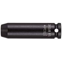 Socket, Impact, 1/4", 1/4" Drive, 6 Points, Deep Duraquip Inc